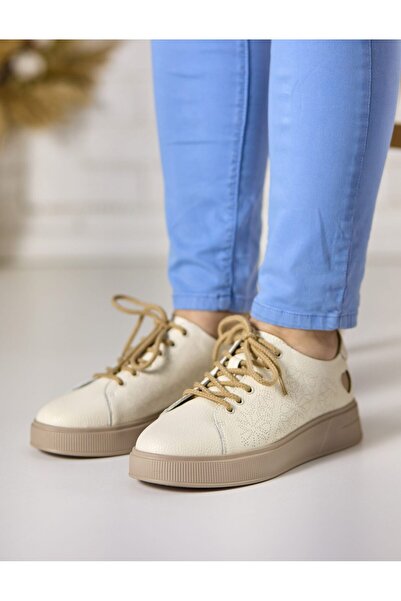 Tellus Women's Genuine Leather Lace-Up Trendy & Comfort Platform Shoes, FJ303-3