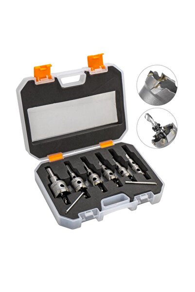 Titi 6505 TCT Paslanmaz Metal Delme Elmaslı Panç Seti 6 Parça