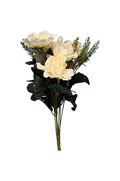 Goliat BUKIET 11 GAŁĄZEK Z 6 PIWONIAMI KOLOR KREMOWY