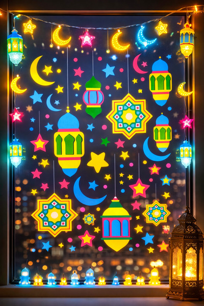 Rasa Raşa Design Ramazan ve bayram temalı Duvar Cam Kapı sticker seti