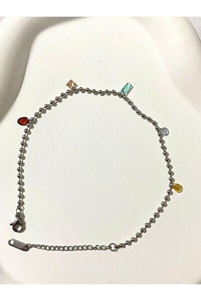 ATALYA ACCESSORY Colorful Stone Dorika Women's Bracelet – Minimal Dangle Bead...