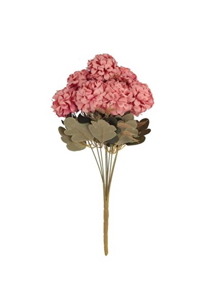 Goliat BUKIET 9 HORTENSJI JESIENNYCH 40 CM KOLOR RÓŻOWY