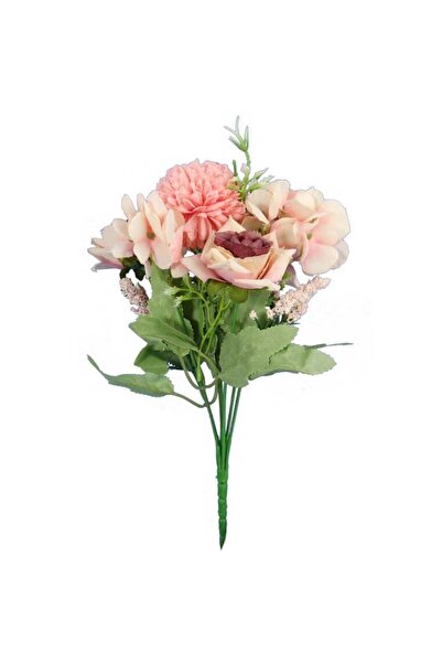 Goliat Bukiet 6 kwiatów mix z czosnkiem 32cm łososiowy