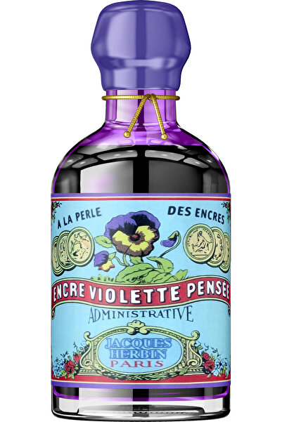 Jacques Herbin Sticlă de cerneală 100ml Violette Pensee