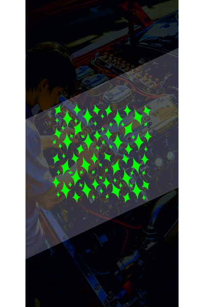 sticker Mixed Starry 25X25Cm Pattern Coating Car-Auto-Motorcycle-Helmet Holog...