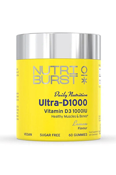 Nutriburst Vitamin D3 1000 U lemon flavoured jellies 60 pcs