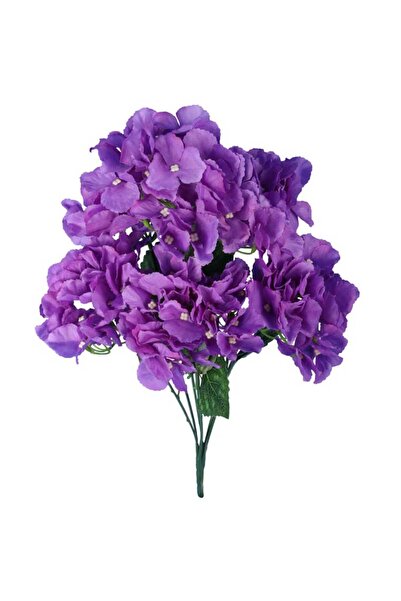 Goliat Bukiet Fioletowych Hortensji - 6 Sztuk, Wysokość 42cm