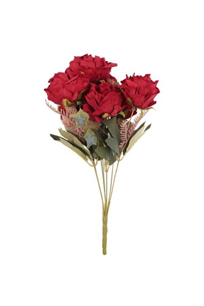 Goliat BUKIET 7 ROZWINIĘTYCH RÓŻ Z DODATKAMI 45 CM KOLOR CZERWONY