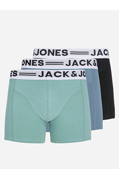 Jack & Jones Pack of 3 - Printed Waistband Trunks
