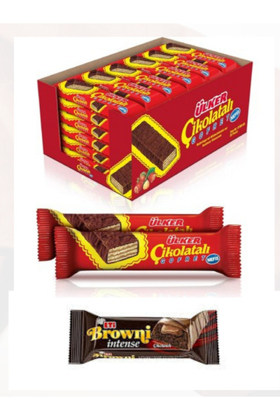 Eti 36 Pieces of Chocolate Wafer 36 Grams and One Brownie Intense