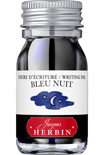 Jacques Herbin Sticlă de cerneală 10ml Bleu Nuit