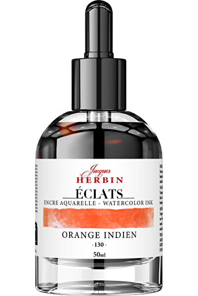 Jacques Herbin Sticlă de cerneală 50ml Portocaliu Indian