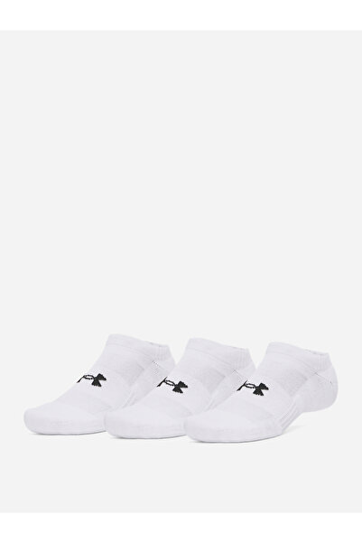 Under Armour مجموعة من 3 جوارب قطنية عالية الأداء بدون غطاء