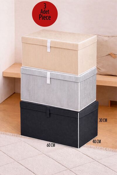 ALAS 3 komada višebojnog organizatora, mega veličine, kutija za odlaganje odeće