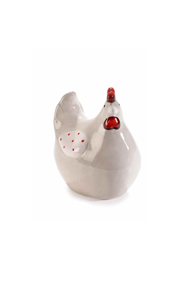 Decorer Multicolored Ceramic Hen Figurine 8.5x6x10 cm