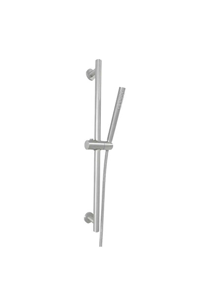 Diplon BG8001 Shower Set, Chrome Silver, Includes Sliding Bar, Showerhead, an...