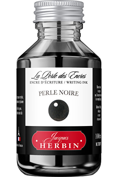 Jacques Herbin Sticlă de cerneală 100ml Perle Noir