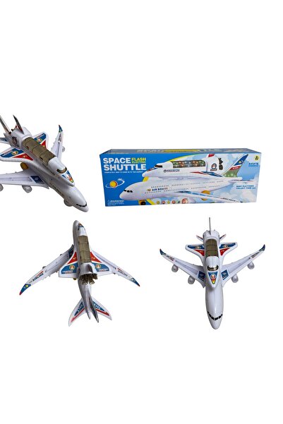 ADIRI SHOP Toy Airplane and Space Shuttle with Lights and Sounds