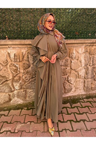 Warga Volan Ruffled Hijab Dress