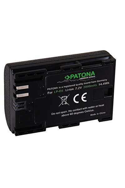 Patona Baterie premium LP-E6 2000mAh compatibilă cu Canon EOS 5D-1212
