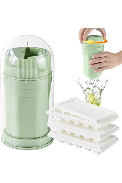 Other Forme pentru gheață tip Pahar - Polipropilenă cu Capac, Verde - 10x10x2...