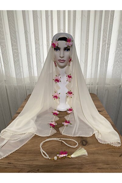 DEVSER Mekik lace prayer headscarf