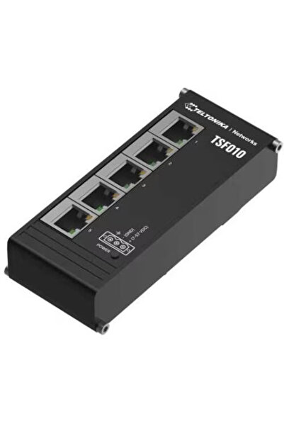 Teltonika Switch, Teltonika, 5 porturi RJ45, 10/100 Mbps, IP30, 121x28x50mm