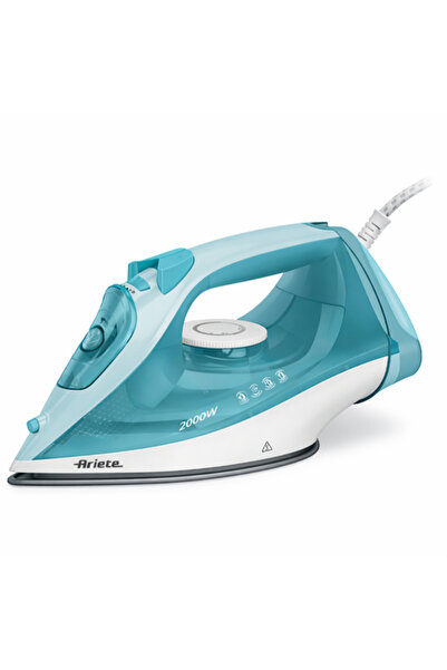 ARIETE مكواة بخارية بقوة 2000 واط، مزودة بلوح تيفلون غير لاصق، سعة 250 مل