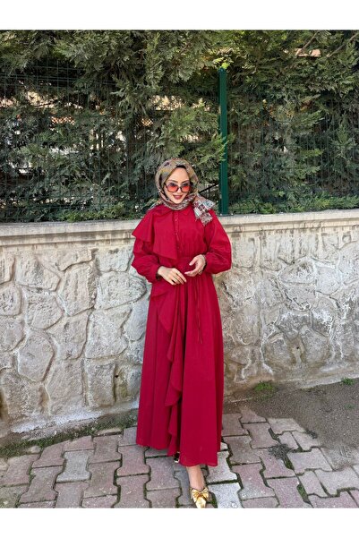 Warga Volan Ruffled Hijab Dress