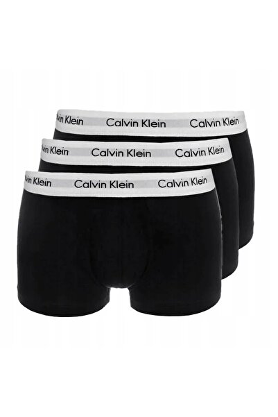 Calvin Klein Men's CK Boxer Briefs 3 Pack Low Rise Trunk Size M