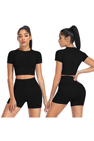 Other Women's Sports Cropped Top - Yoga Fitness, Compressive Material, Breath...