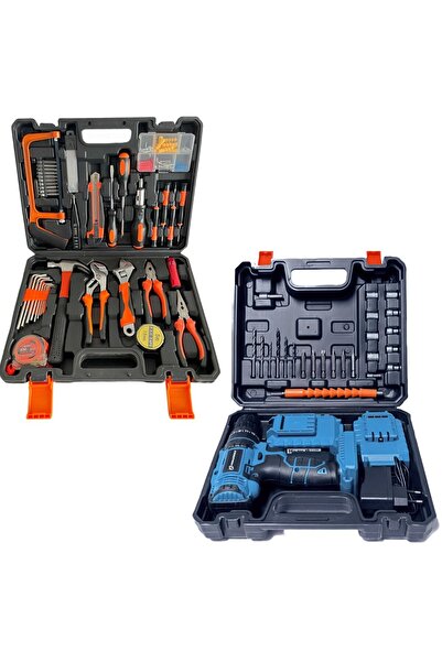 prohummer PH298 Akülü Darbeli Vidalama Matkap Seti 58Vf ve 105 Özel Alışım Çe...