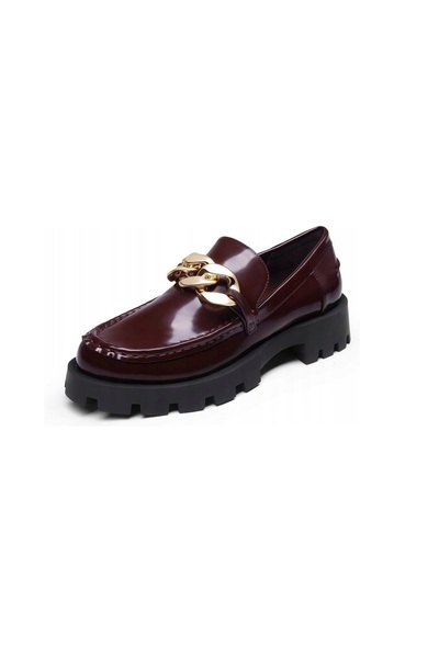 Other DREAM PAIRS Women's Loafers - Platform Sole and Gold Chain - Eco- Leath...