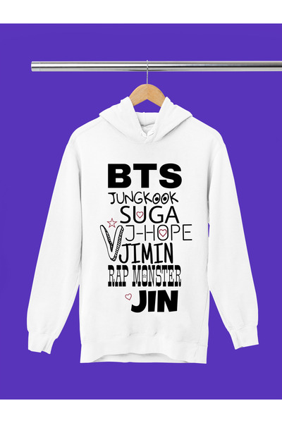 MAGORS Bts Bangthan Boys Printed 3-Yarn Quality Soft Texture Hooded Children'...