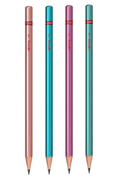 Artlantis Rotring Metallic Pencil 4 Pcs 1 Pack Black Color Pencil 4 Colors Hb...