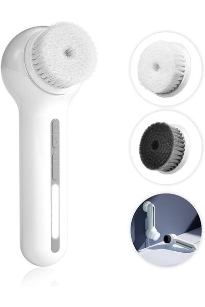 Other TOUCHBeauty Electric Face Brush - 6 Speeds, 2 Interchangeable Heads, US...