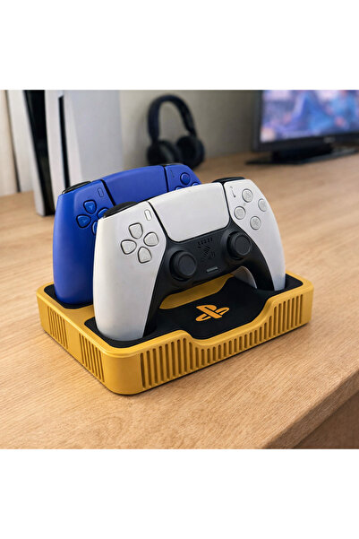 Çınar Bilişim Dünyası PlayStation 5 DualSense Çift Kol Standı – 3D Baskı Daya...