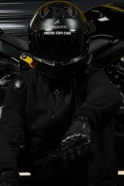 Motobros Motorcycle Ride or Die Helmet Sticker White