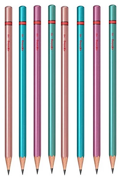 Artlantis Rotring Metallic Pencil 8 Pcs in 1 Pack Black Color Pencil 4 Colors...