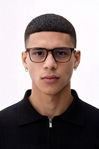 Quinley VILA Brown Mavi Işık Korumalı Ekran Gözlüğü Kahverengi Erkek-Premium ...