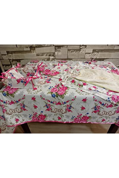 VELORA Masa örtüsü önlük peçetelik eldiven takım