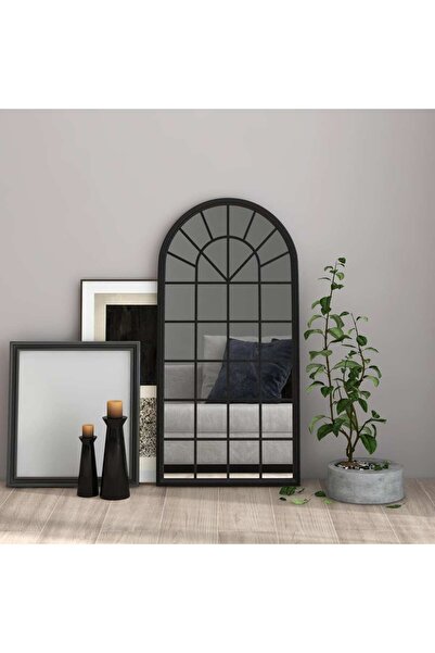 Concept Oglindă,negru, 90x45 cm,fier, pentru utilizare în interior