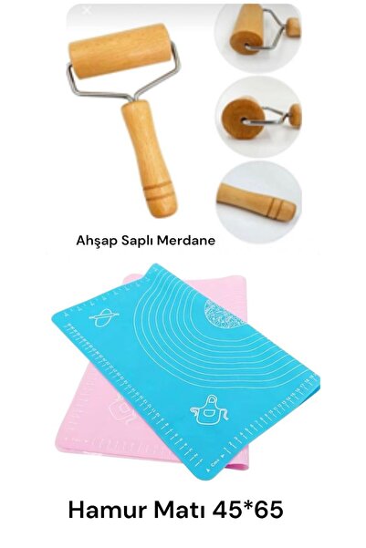 RSC MARKETİM Çok Amaçlı Kaydırmaz Silikon Hamur Açma Matı 45X 65 Cm-renkli / ...