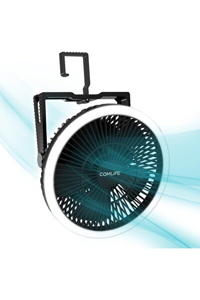 Other Camping fan with LED flashlight - Portable, 8 inch, 10000 mAh battery, ...