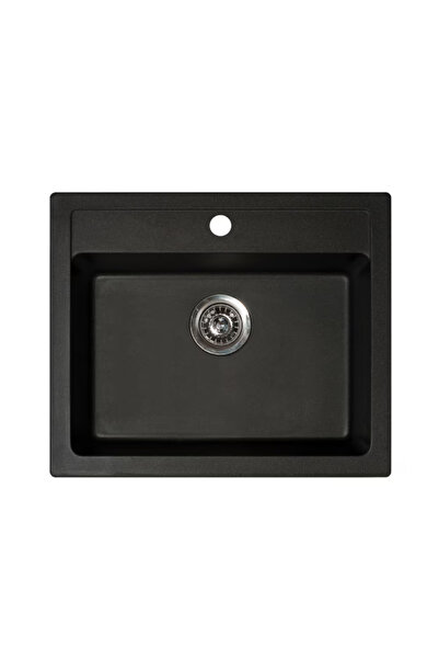 Metalac Chiuvetă X Granite Quadro 60 Neagră
