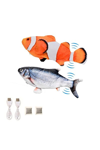 Other Jucărie Interactivă Pisici, Pește Electric din Pluș, cu Mentă, Mișcare ...