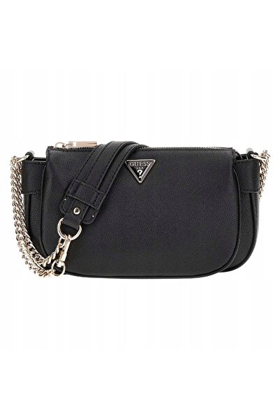 Guess Women's Shoulder Bag -leather Small Black Shoulder Bag