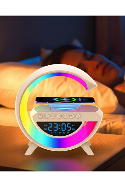 Teknoşık TEKNO ŞIK RGB Işıklı Kablosuz Hoparlör Bluetooth USB FM TF Kart Dest...
