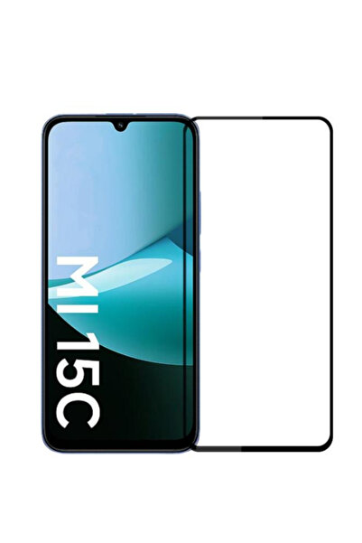 Powerfox واقي شاشة من سلسلة Redmi 15C متوافق مع الزجاج المقاوم للكسر، تغطية ك...