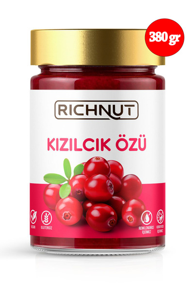 RİCHNUT Kızılcık Özü (Katkı, Koruyucu, Renklendirici İÇERMEZ)